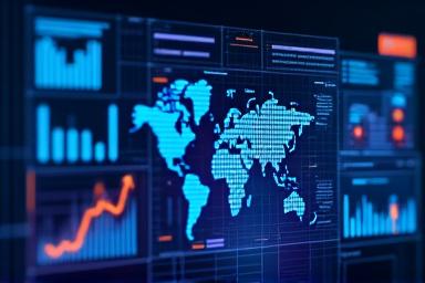 AI 데이터 분석 대시보드 그래픽