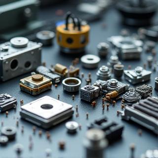 다양한 종류의 항공우주 등급 부품들